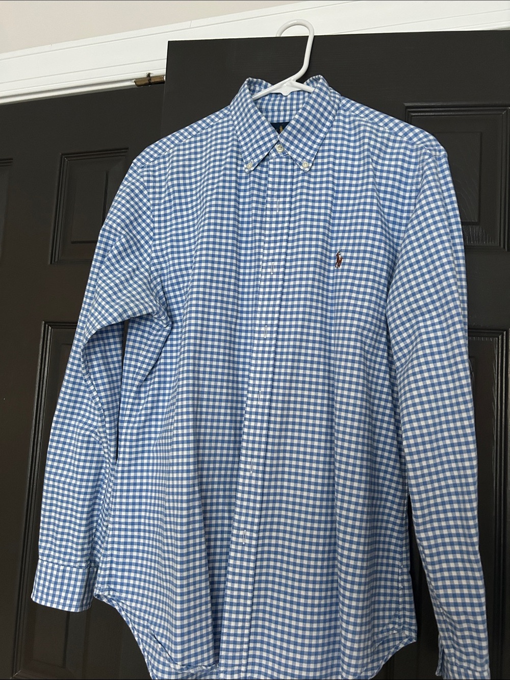 Polo by Ralph Lauren Light Blue & White Gingham Button-Down Shirt